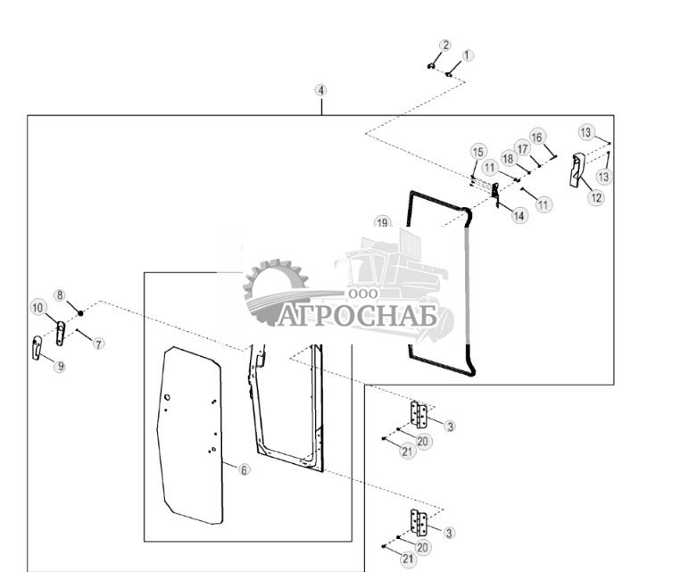 Двери кабины и защелки (левые) - ST630252 176.jpg